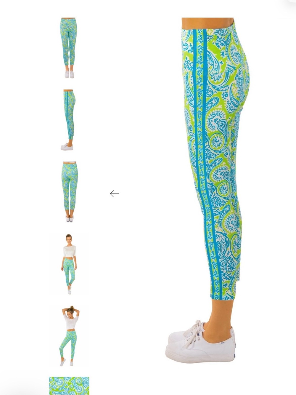 Gretchen Scott Designs Jock Girl Leggings - Plentiful Paisley XL Like New